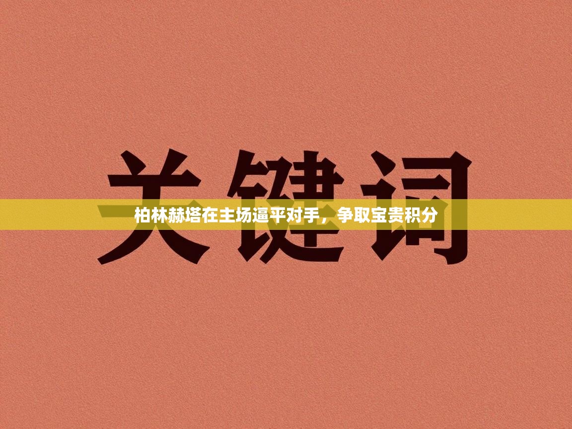 柏林赫塔在主场逼平对手，争取宝贵积分  第1张