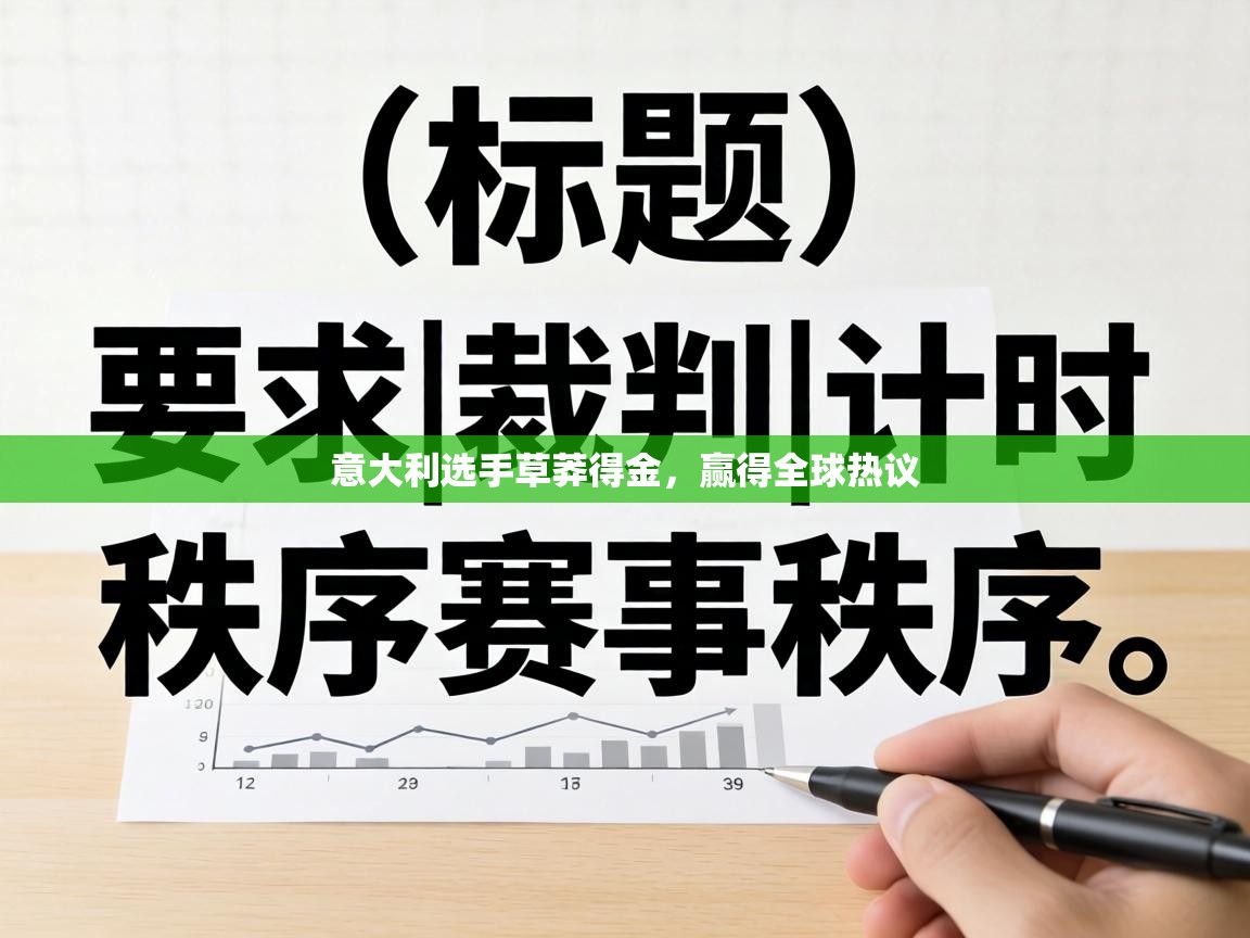 意大利选手草莽得金,赢得全球热议 第1张